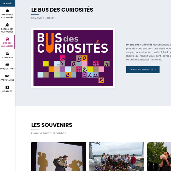 Site vitrine pour une association culturelle.