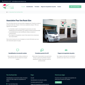 Site pour une association de sécurité routière